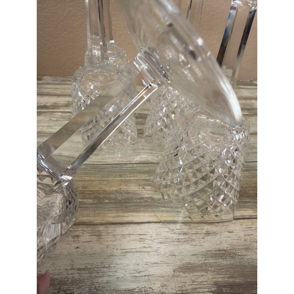 Set of 6 Waterford Crystal ALANA 7" Water Goblets Gothic Mark Vintage - Picture 12 of 16